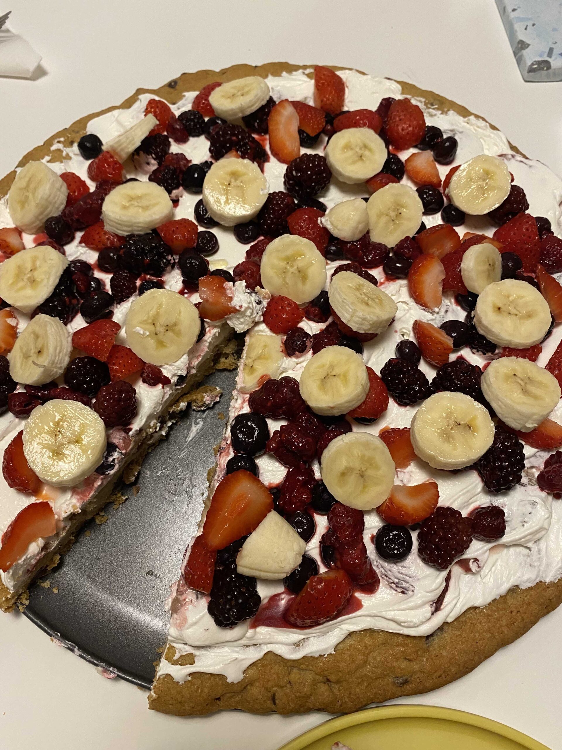 Dessert Cookie Pizza Recipe - Food Fanatic
